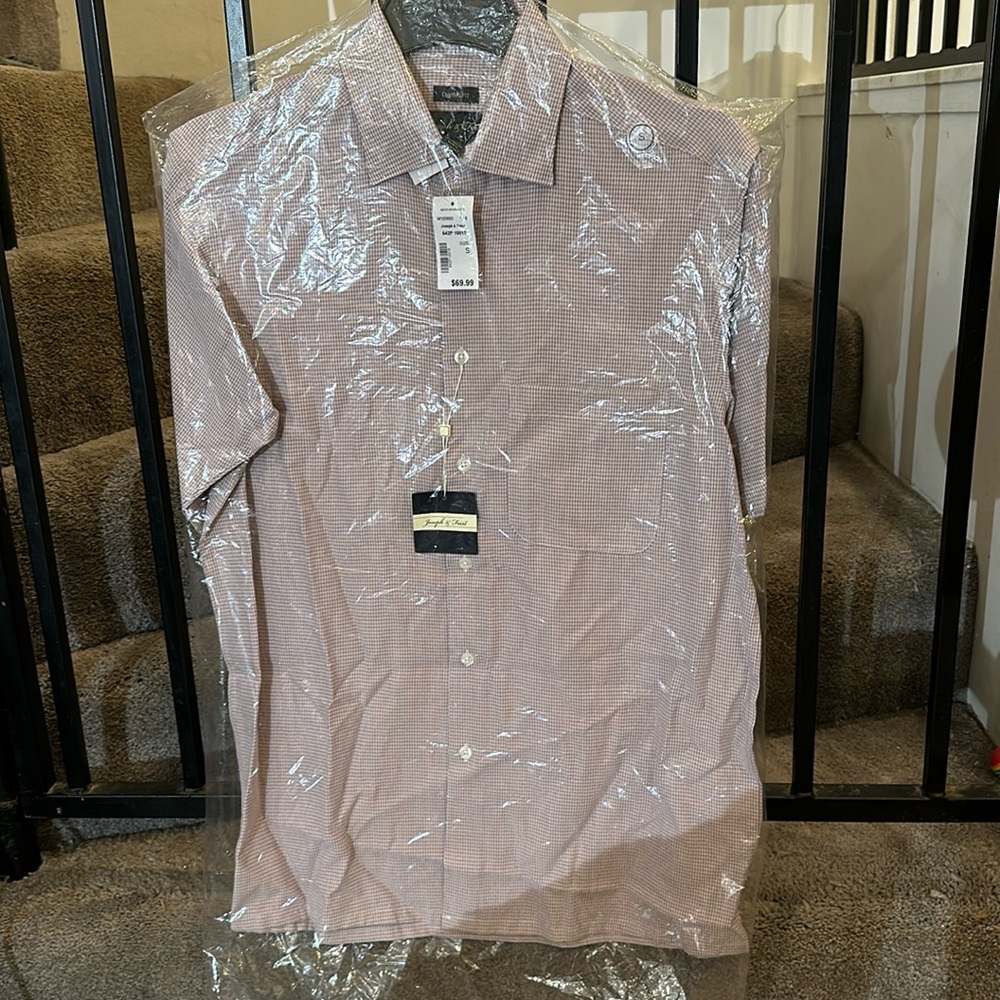 Joseph & Feiss button down camp shirt new with tags